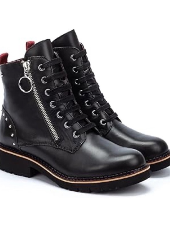 PIKOLINOS Shoes - Pikolinos Vicar Ankle Moto Boots Side Zip Lace-Up EU 37